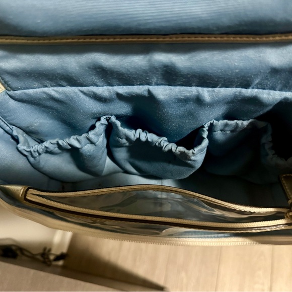 Coach Poppy Multicolor Madras F21886 Cosmetic Makeup Toiletry Travel Bag - Picture 4 of 8